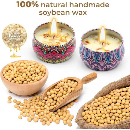 6 Pack Scented Candles Gift Set, Aromatherapy Candle