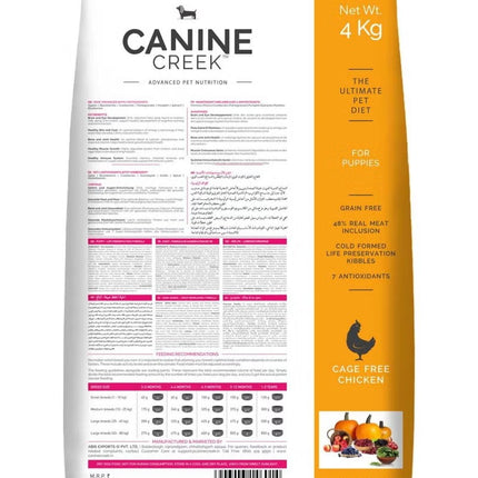 Premium Puppy Dry Dog Food Real Chicken 4Kg