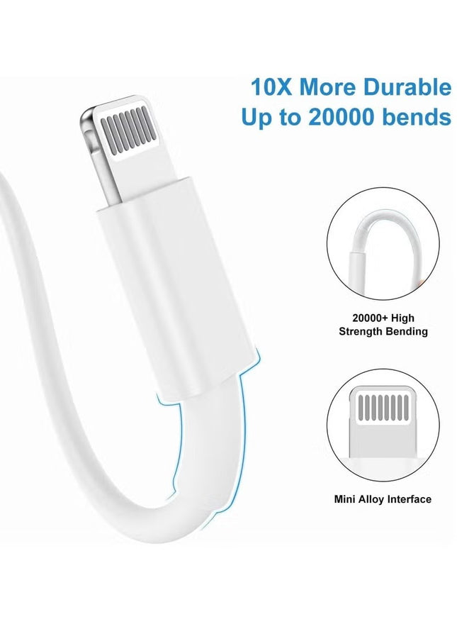 2M iPhone Fast Charger Cable, [MFi Certified] USB C to Lightning Cable Long