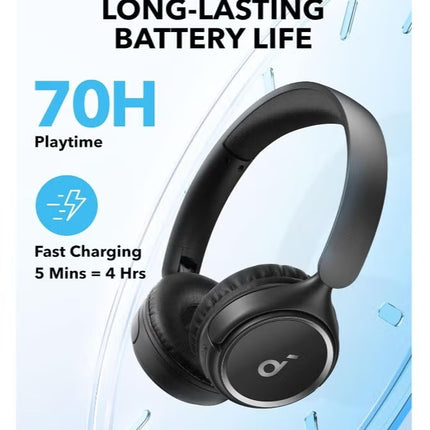 H30i Wireless On-Ear Headphones, Foldable Design, Pure Bass