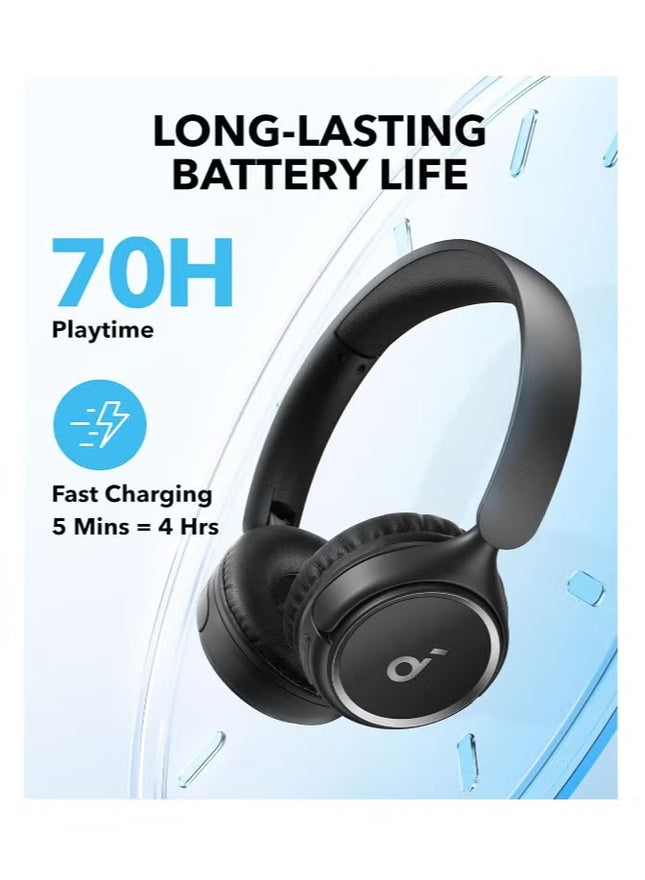 H30i Wireless On-Ear Headphones, Foldable Design, Pure Bass